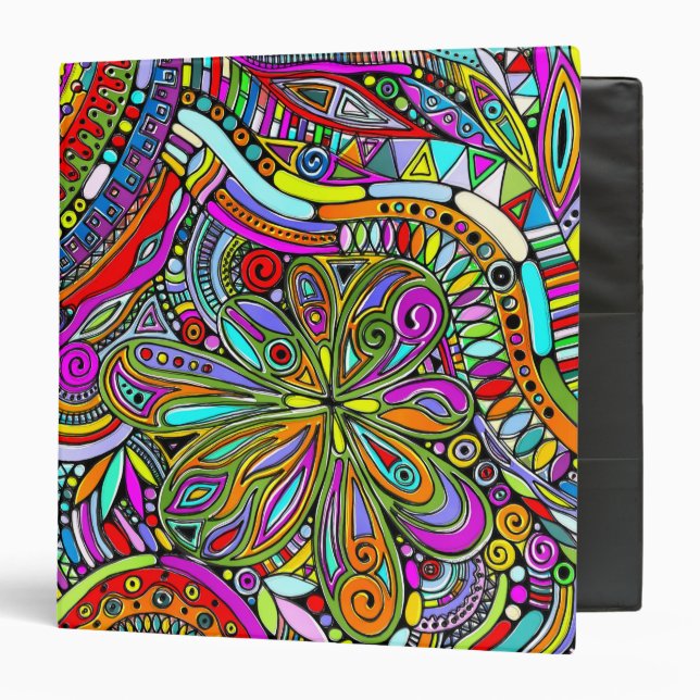 Sketching Fantasy Art - Abstract Flowers 1 Binder (Front/Inside)
