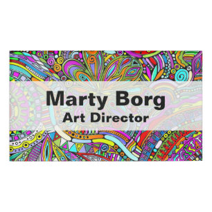Sketching Fantasy Art - Abstract Flowers 1 Name Tag