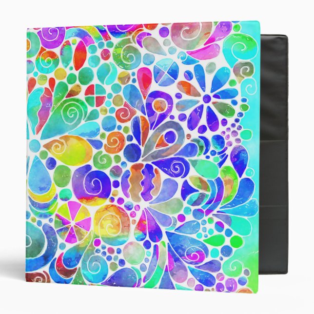 Sketching Fantasy Art - Abstract Flowers 2 Binder (Front/Inside)