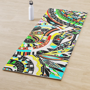 Sketching Fantasy Art - Abstract Flowers 3 Yoga Mat