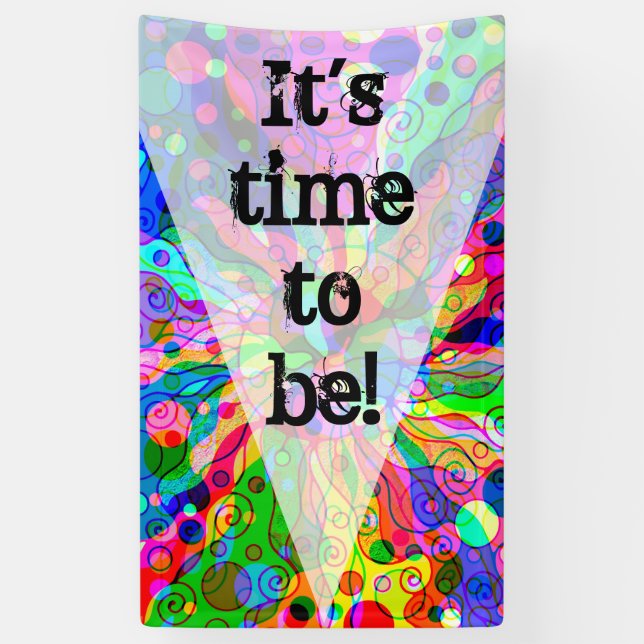 Sketching Fantasy Art - Abstract Neon Shift 1 Banner (Vertical)