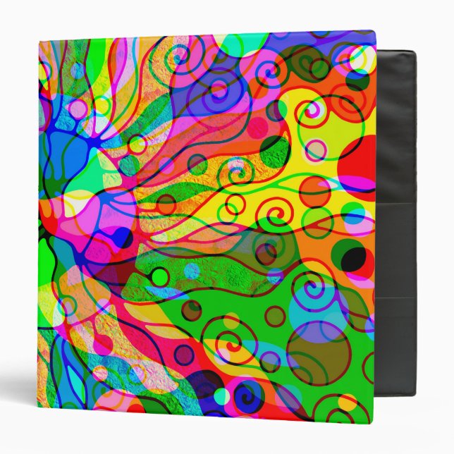 Sketching Fantasy Art - Abstract Neon Shift 1 Binder (Front/Inside)