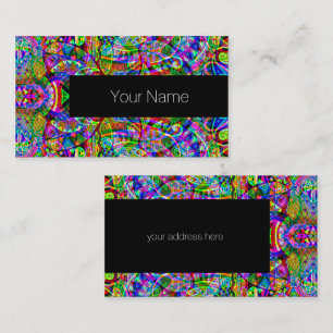 Sketching Fantasy Art - Abstract Neon Shift 3 Business Card