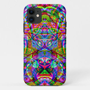 Sketching Fantasy Art - Abstract Neon Shift 3 iPhone 11 Case