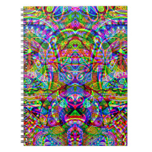 Sketching Fantasy Art - Abstract Neon Shift 3 Notebook