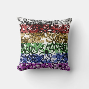 Sketchy Blooms Pillow