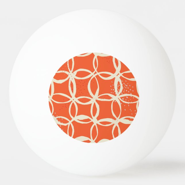 Sketchy Circles Trendy Seamless Design Ping Pong Ball (Front)
