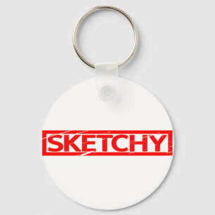 Sketchy Stamp Keychain