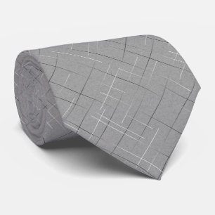 Sketchy Stripes   Speckled Grey Tie