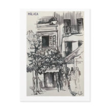 Skethchbook pages. Málaga. Markers