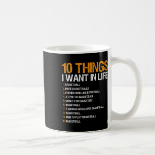 Sketll 10 Things I Want In Life For Men Boys  Coffee Mug