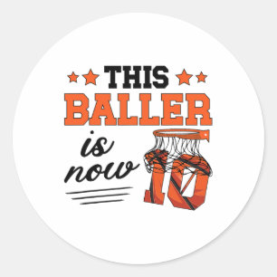 Sketll 10th Birthday Boy Ten Year Old Sketll Playe Classic Round Sticker
