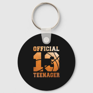 Sketll 13th Birthday Official Teenager Boy 13 Year Keychain