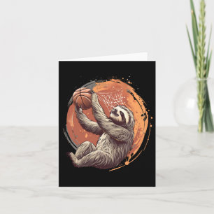 Sketll Artwork Drawing Sketll Lover Sloth Slam Dun Card