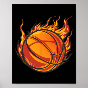 Sketll Artwork Sketll Lover Flaming Hot Drawing Poster