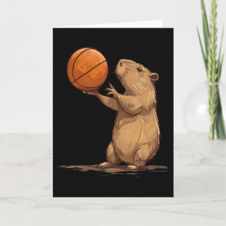Sketll Capyra Animal Art Drawing Sketll Lover Card