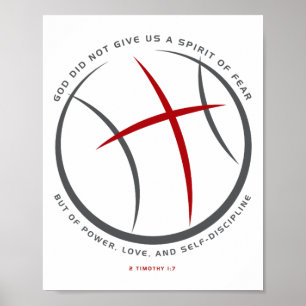 Sketll Christian Athlete Jesus 1  Poster