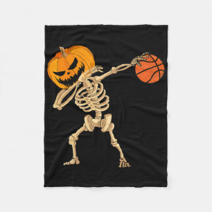 Sketll Dabbing Skeleton Men Boys Halloween Sketll  Fleece Blanket