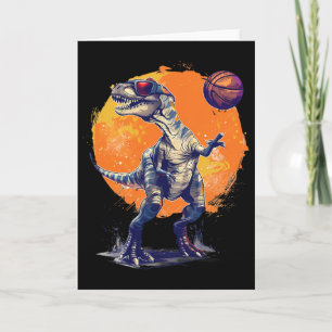 Sketll Dino T-rex Artwork Drawing Sketll Lover  Card
