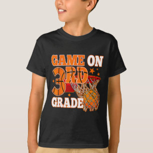 Sketll First Day Of Game On 3rd Grade Ck To School T-Shirt