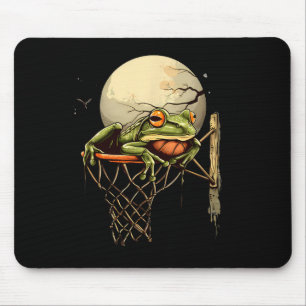 Sketll Frog Artwork Moon Drawing Sketll Hoop Mouse Pad