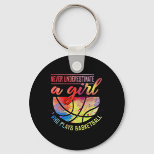 Sketll Gifts For Teen Girls Colourful Sports Desig Keychain