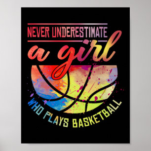 Sketll Gifts For Teen Girls Colourful Sports Desig Poster