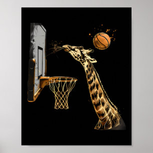 Sketll Giraffe Animal Art Sketll Lover Drawing Poster