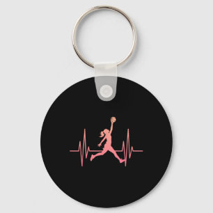 Sketll Girl Dunk Heartbeat Sketll Player Hoop Girl Keychain