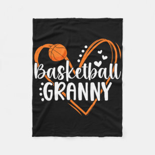 Sketll Granny Heart Granny Of A Sketll Player Gran Fleece Blanket