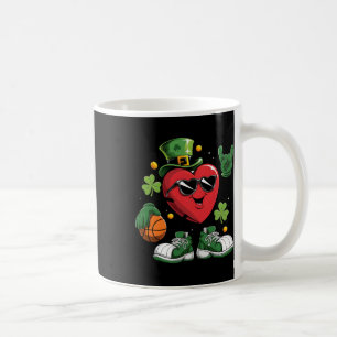 Sketll Heart St Patrick Day Valentine Shamrock Iri Coffee Mug
