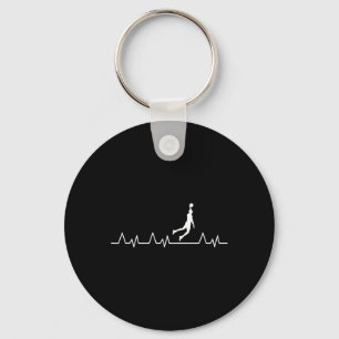 Sketll Heartbeat Bll Sketll Player Dunk Sport Gift Keychain