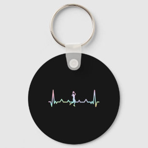 Sketll Heartbeat Gift Apparel Teen Girl Keychain