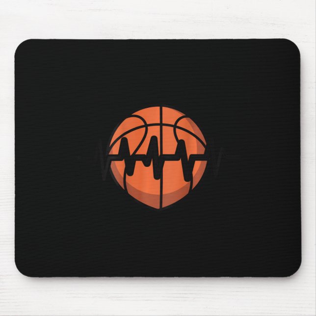 Sketll Heartbeat Pulse Design  Mouse Pad (Front)