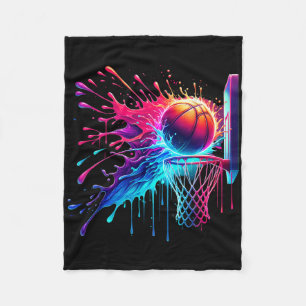 Sketll Hoop Net Shirt For Boys Men Teen Ice Cream Fleece Blanket