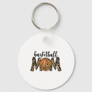 Sketll Mom Leopard Fun Sports Players Mother's Day Keychain