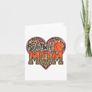 Sketll Mom Leopard Senior Graduation Mothers Day 2 Card