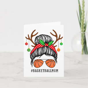 Sketll Mom Messy Bun Team Christmas Sketll Player Card