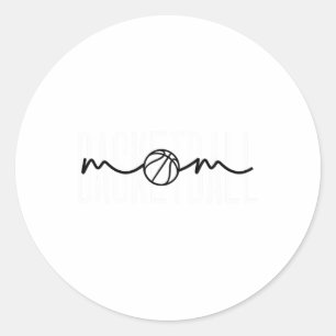 Sketll Mom Sketll Mama Cute Mom Life Sketll Classic Round Sticker