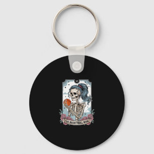 Sketll Mom Tarot Card Skeleton Sketll Mothers Day Keychain