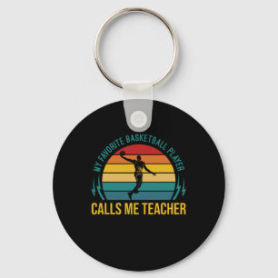 Sketll My Favorite Sketll Player Calls Me Teacher Keychain