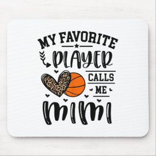 Sketll My Favourite Player Calls Me Mimi Heart Gra Mouse Pad