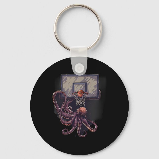 Sketll Octopus Artwork Slam Dunk Sketll Lover 1  Keychain (Front)