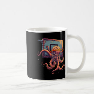 Sketll Octopus Slam Dunk Drawing Sketll Player  Coffee Mug