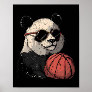 Sketll Panda Bear Artwork Sketll Lover Portrait Poster