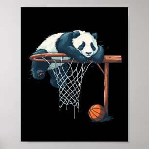 Sketll Panda Bear Drawing Sketll Lover Animal Art  Poster