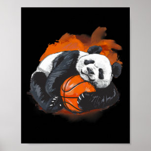 Sketll Panda Bear Sketll Lover Drawing Animal Art Poster