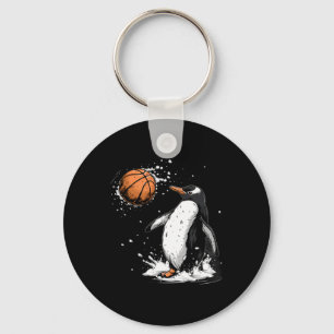 Sketll Penguin Nature Artwork Sketll Hoop Splash Keychain