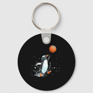 Sketll Penguin Splash Nature Artwork Sketll Hoop  Keychain