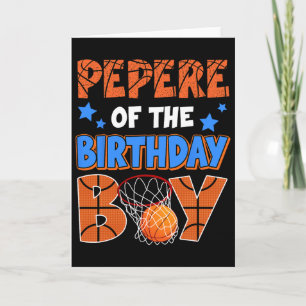 Sketll Pepere Of The Birthday Boy Family Matching  Card